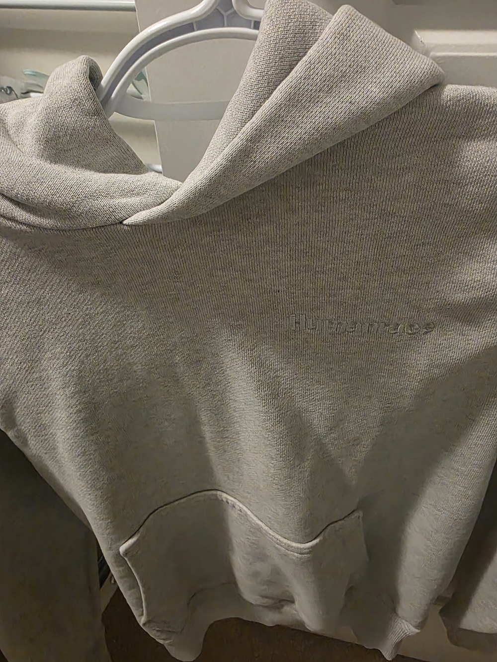 Humanrace Adidas Kids Hoodie Sweatshirt - Neutral Gray